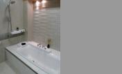 Built in Bath with Tiled Surround